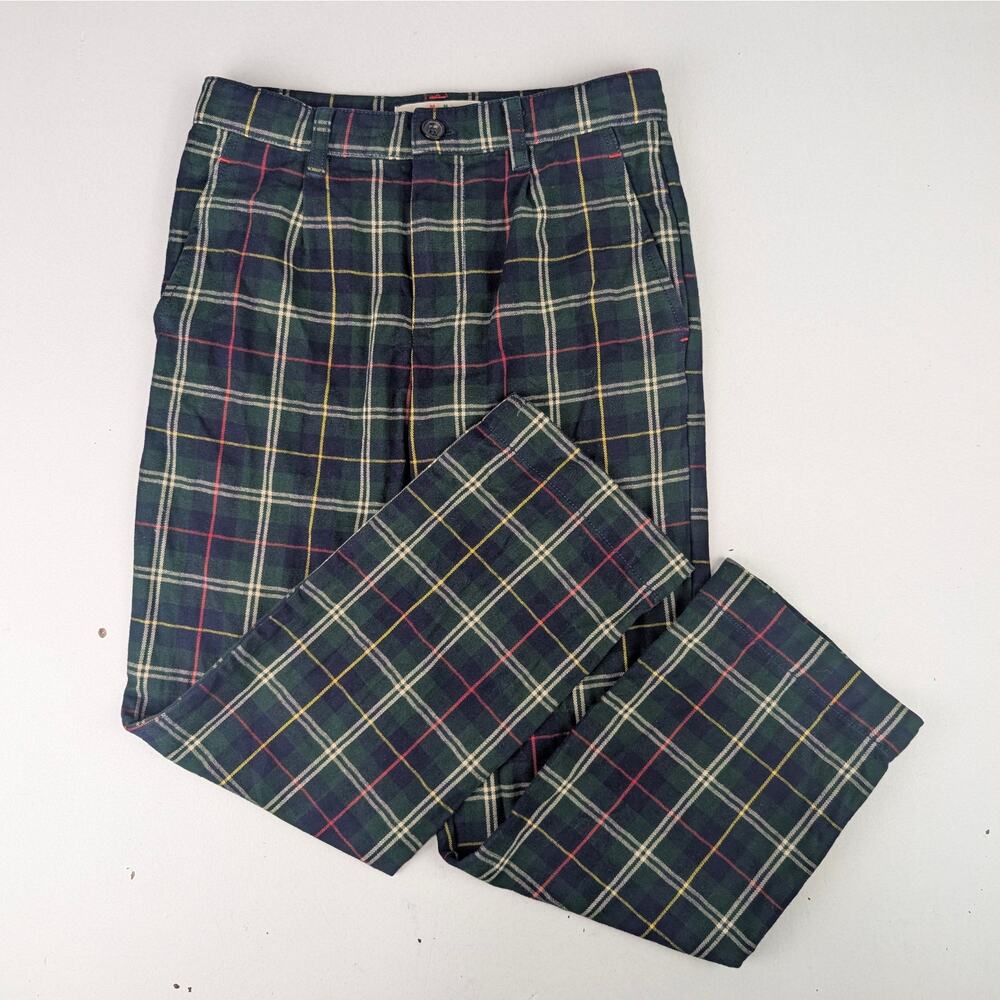 Mini Boden Youth Boys 8 Holiday Plaid Dress Pants